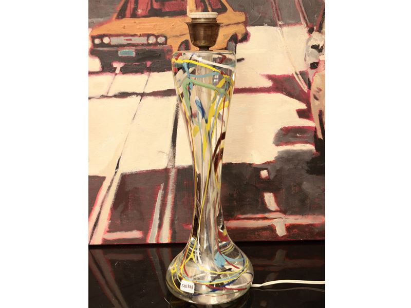 Lume da tavolo serie Scapigliati, Dino Martens per Aureliano Toso