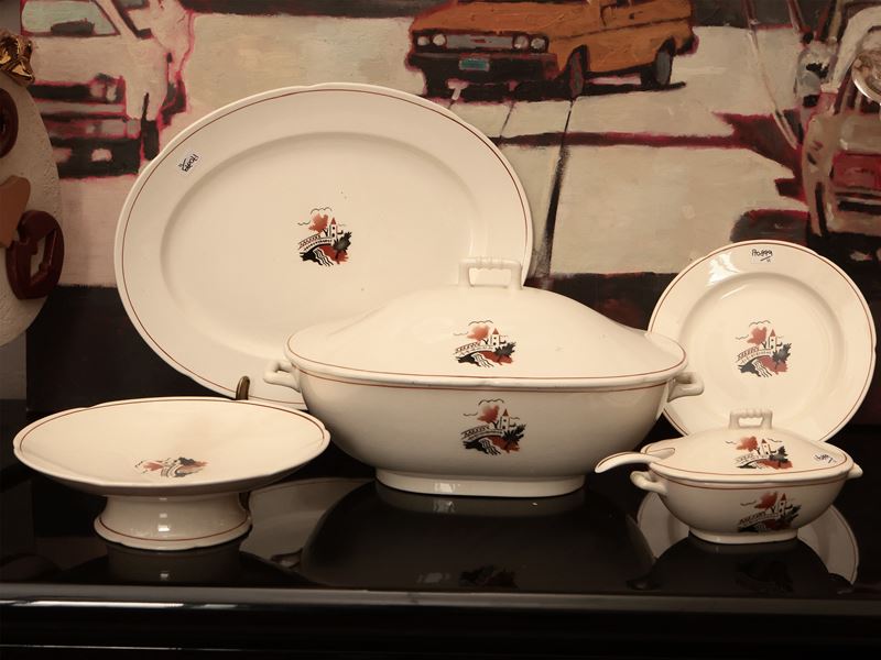 Assortimento di Piatti in Terraglia, Giò Ponti per Società Ceramica Richard