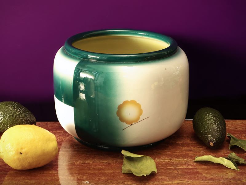 Grande vaso in ceramica, Angelo Simonetto per Galvani Pordenone