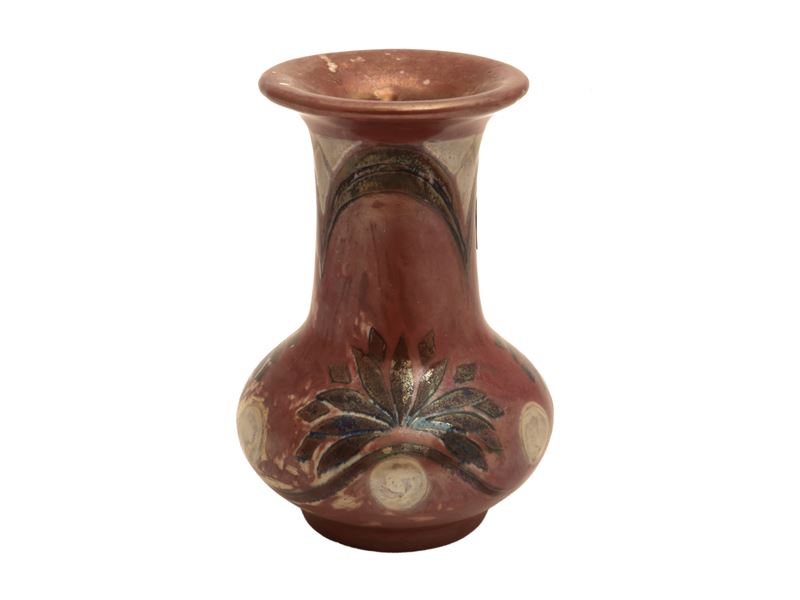 Piccolo vaso in ceramica smaltata a lustro, Arte della Ceramica Fontebuoni