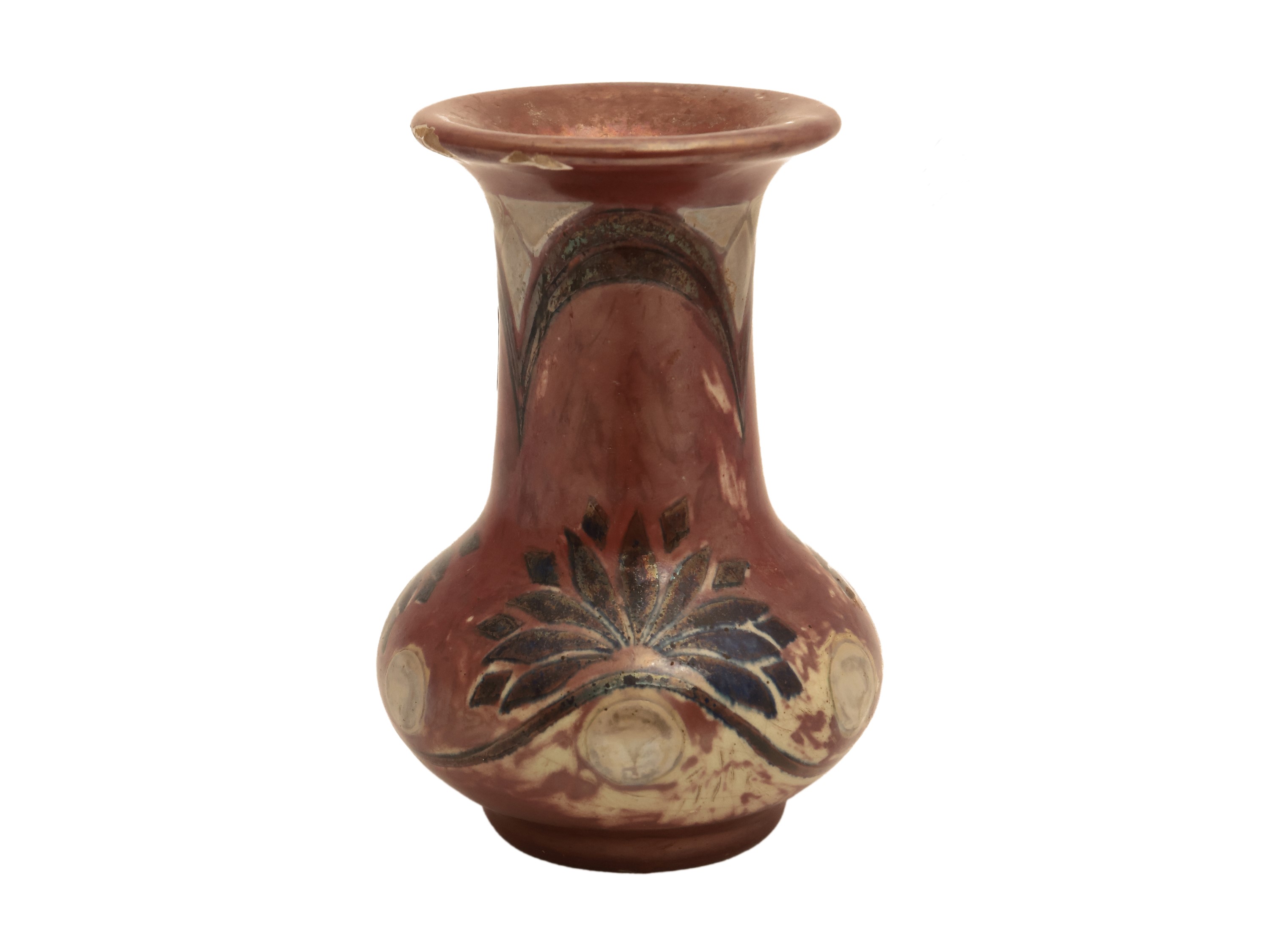 Piccolo vaso in ceramica smaltata a lustro, Arte della Ceramica Fontebuoni