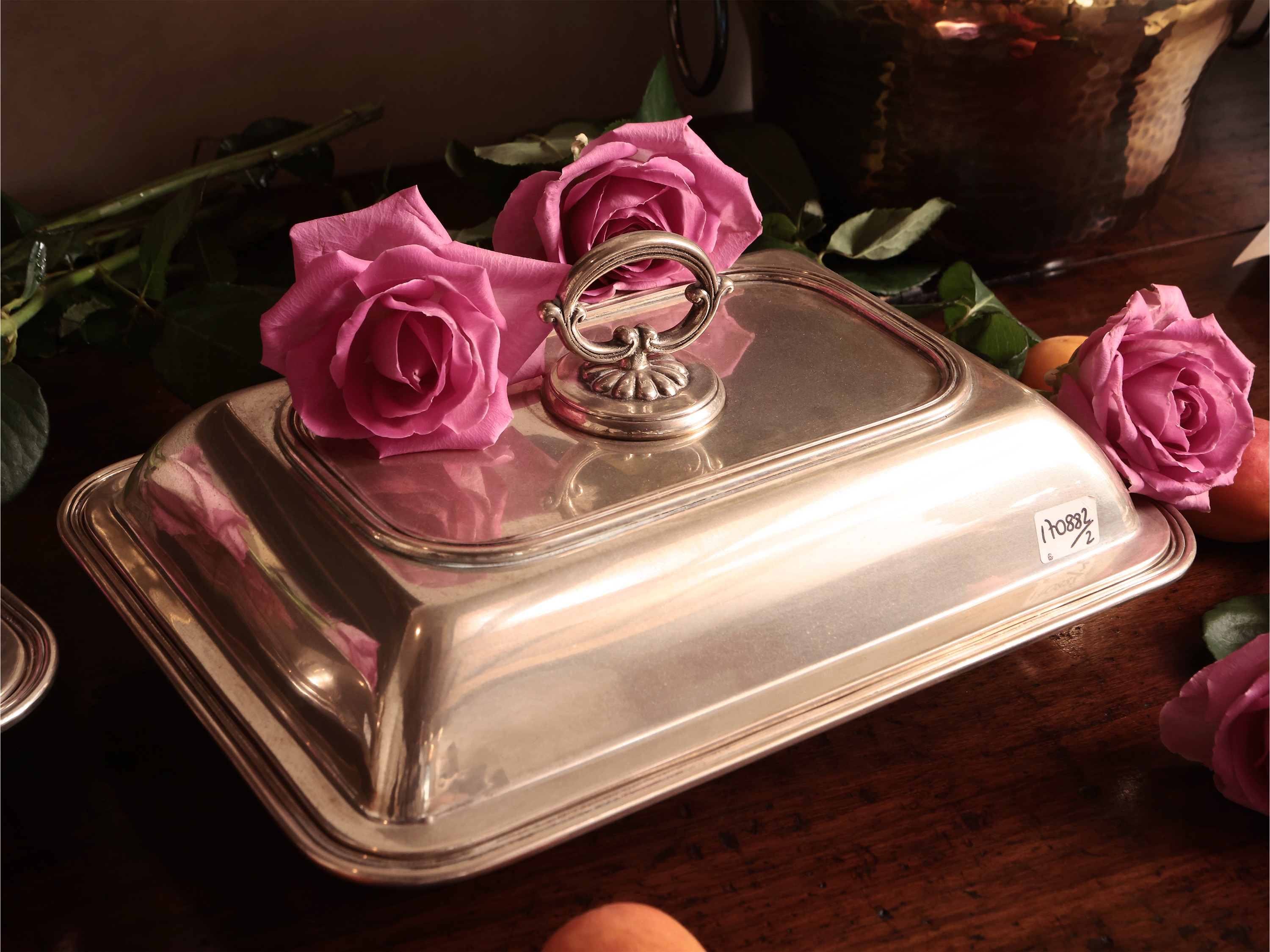 Coppia di legumiere in argento