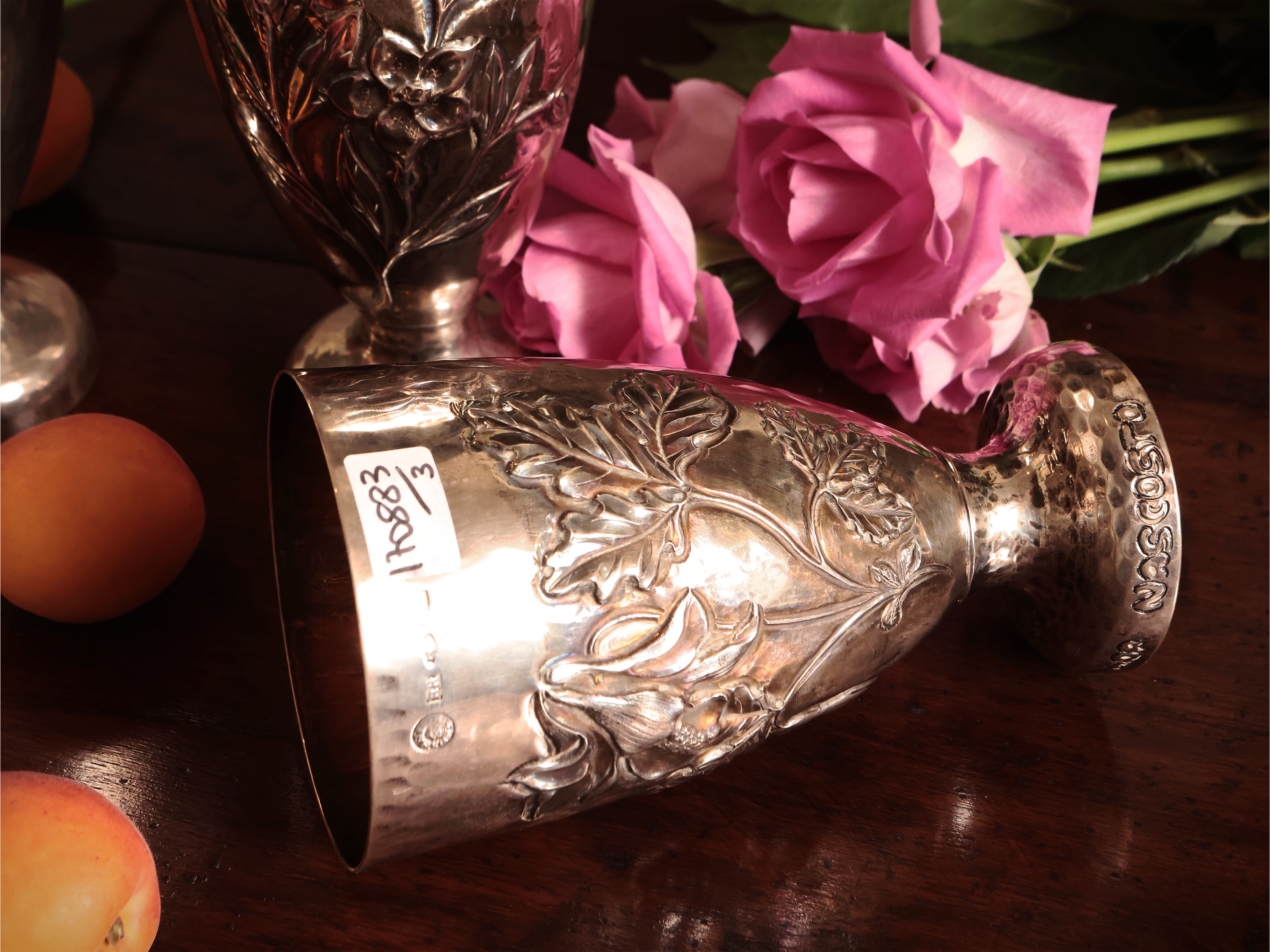 Serie di tre calici in argento, Brandimarte Firenze