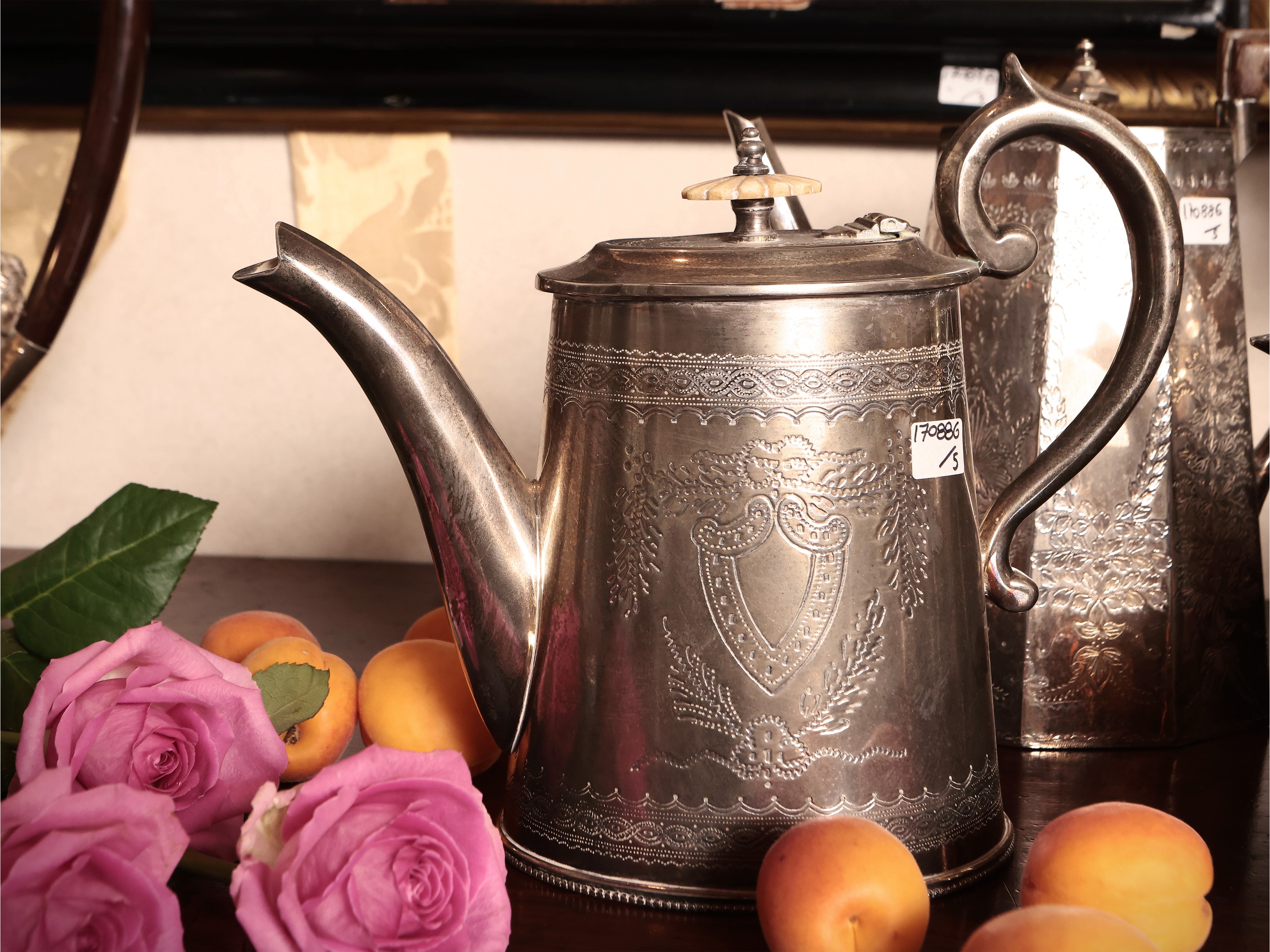 Servizio da Tè e Caffè in Metallo Argentato