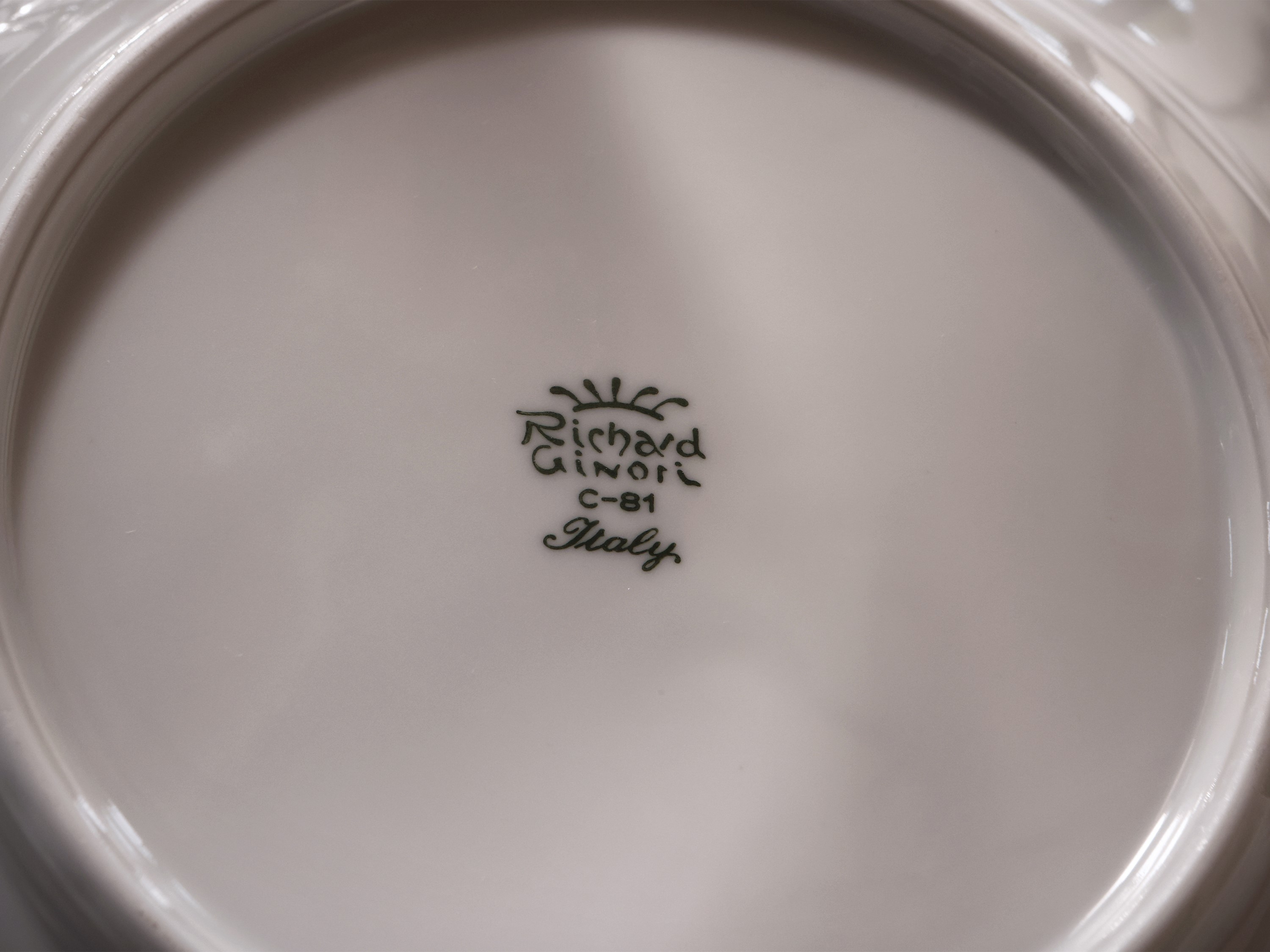 Servizio di Piatti in Porcellana Vecchia Ginori, Richard Ginori
