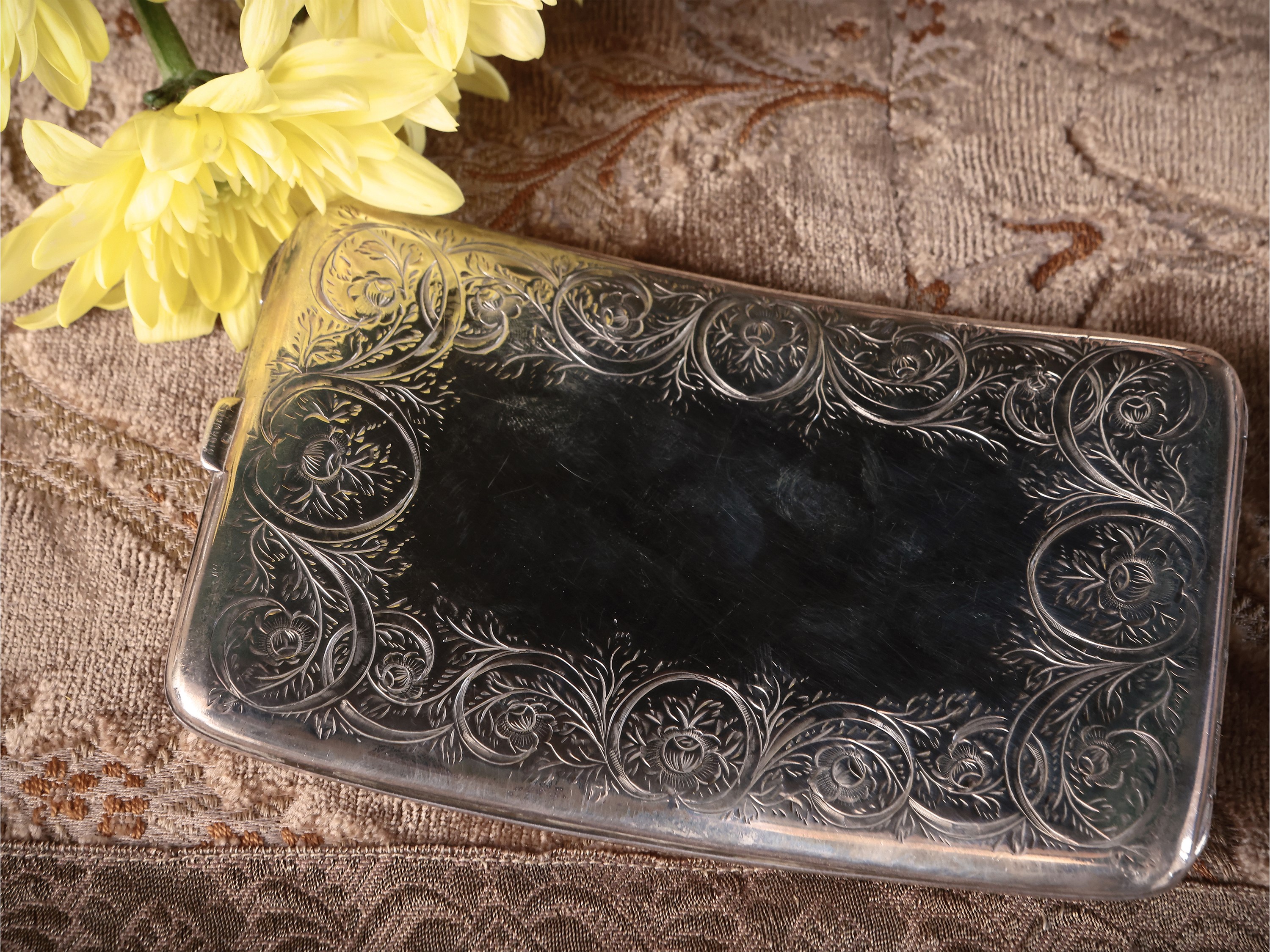 Portasigarette da tasca in argento