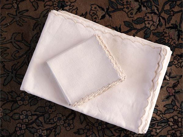 Tovaglia in cotone damascato