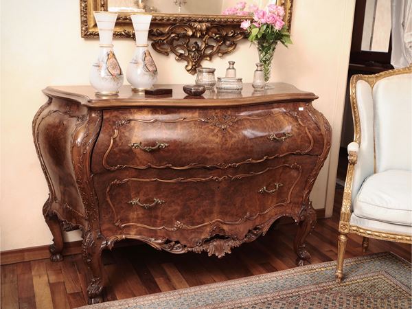 Boarding checked in walnut and walnut root