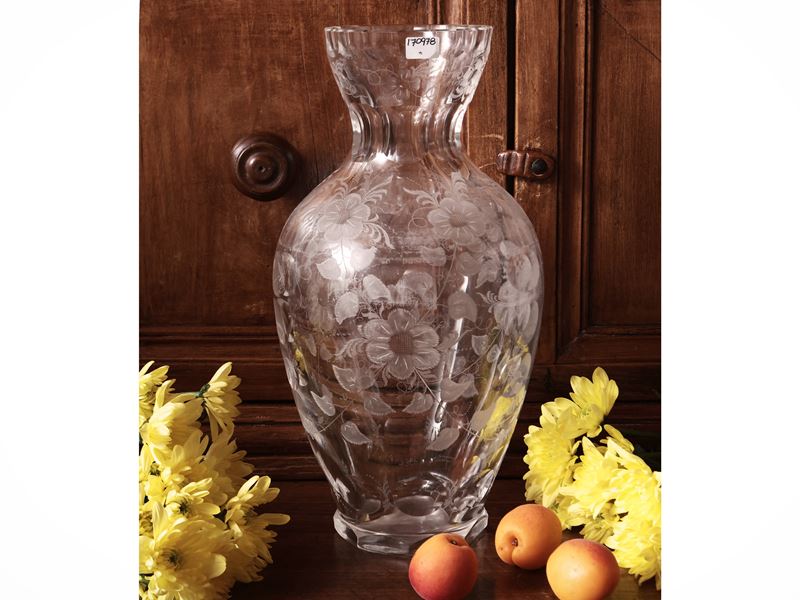 Vaso da Fiori in Cristallo Molato, Colle Val D'elsa, Boreno Cigli