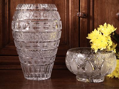 Vaso da Fiori in Cristallo Molato