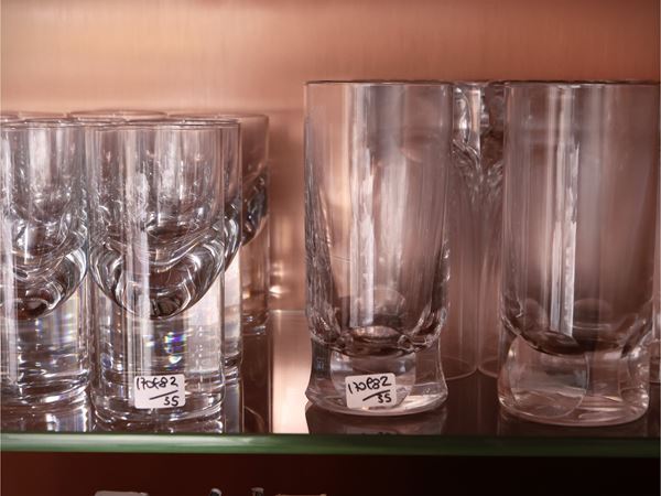 Assortimento di bicchieri da long-drink in cristallo