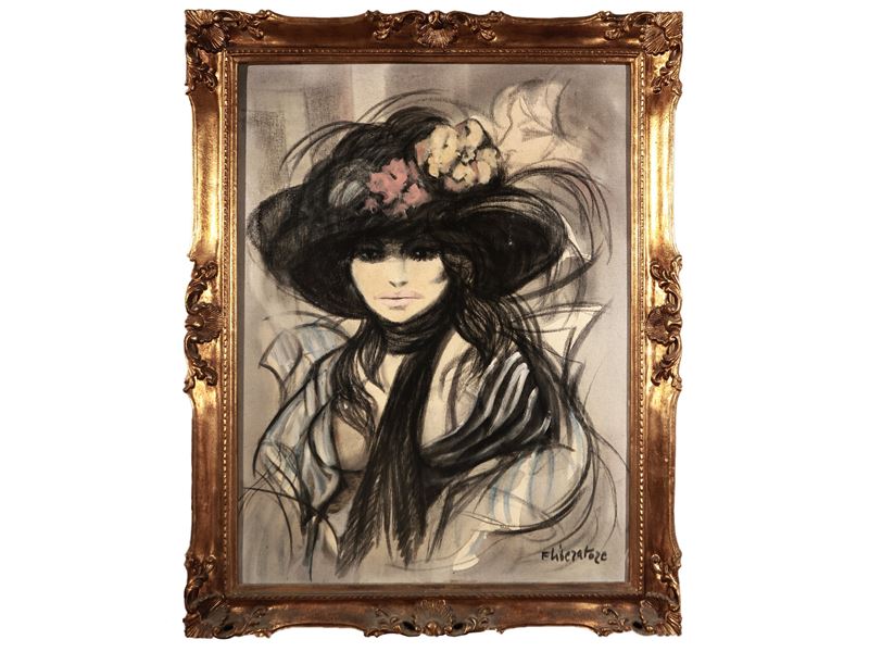Fausto Maria Liberatore - Ritratto di Donna con Cappello