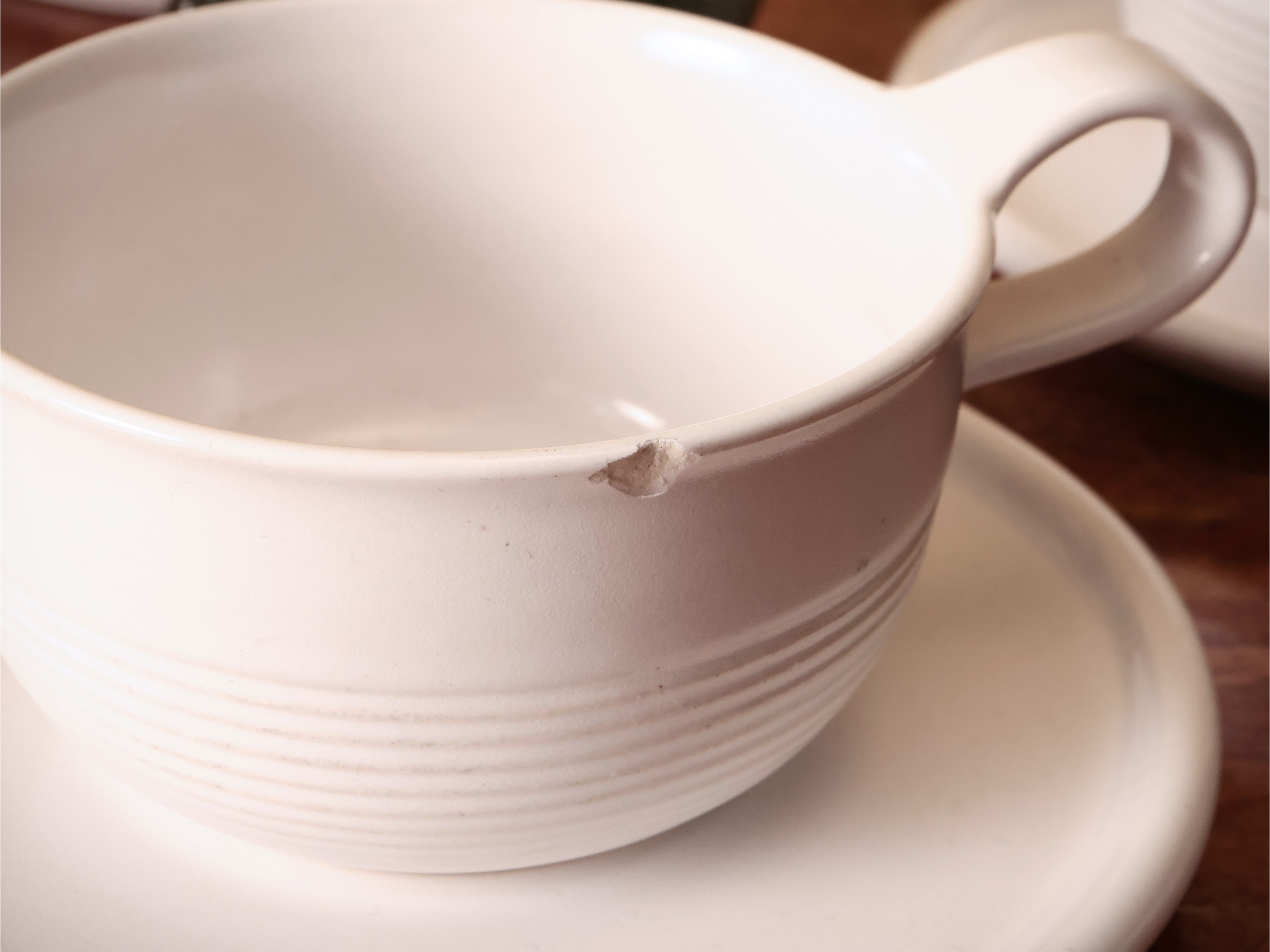 Servizio da Tè in Ceramica Bianca, Franco Bucci