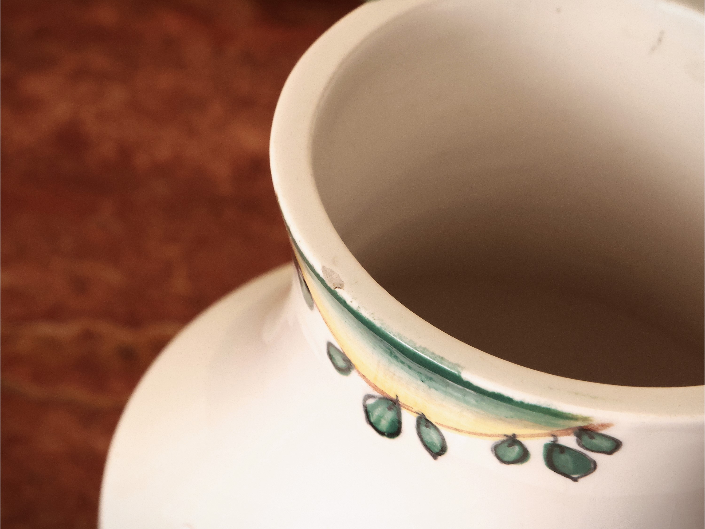 Piccolo Vaso in Ceramica Smaltata, Gio Ponti per Richard Ginori San Cristoforo