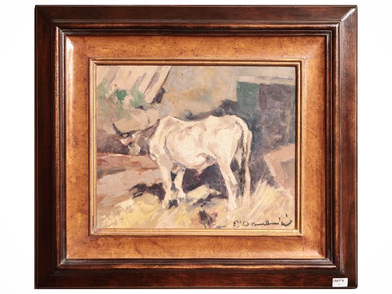 Carlo Domenici - Interno di Stalla