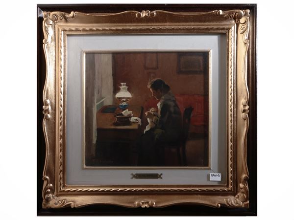 Cafiero Filippelli - Interior with woman who sews