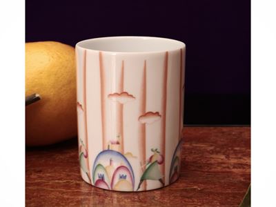Piccolo Vaso in Porcellana i Pellegrini, Richard Ginori da Giò Ponti
