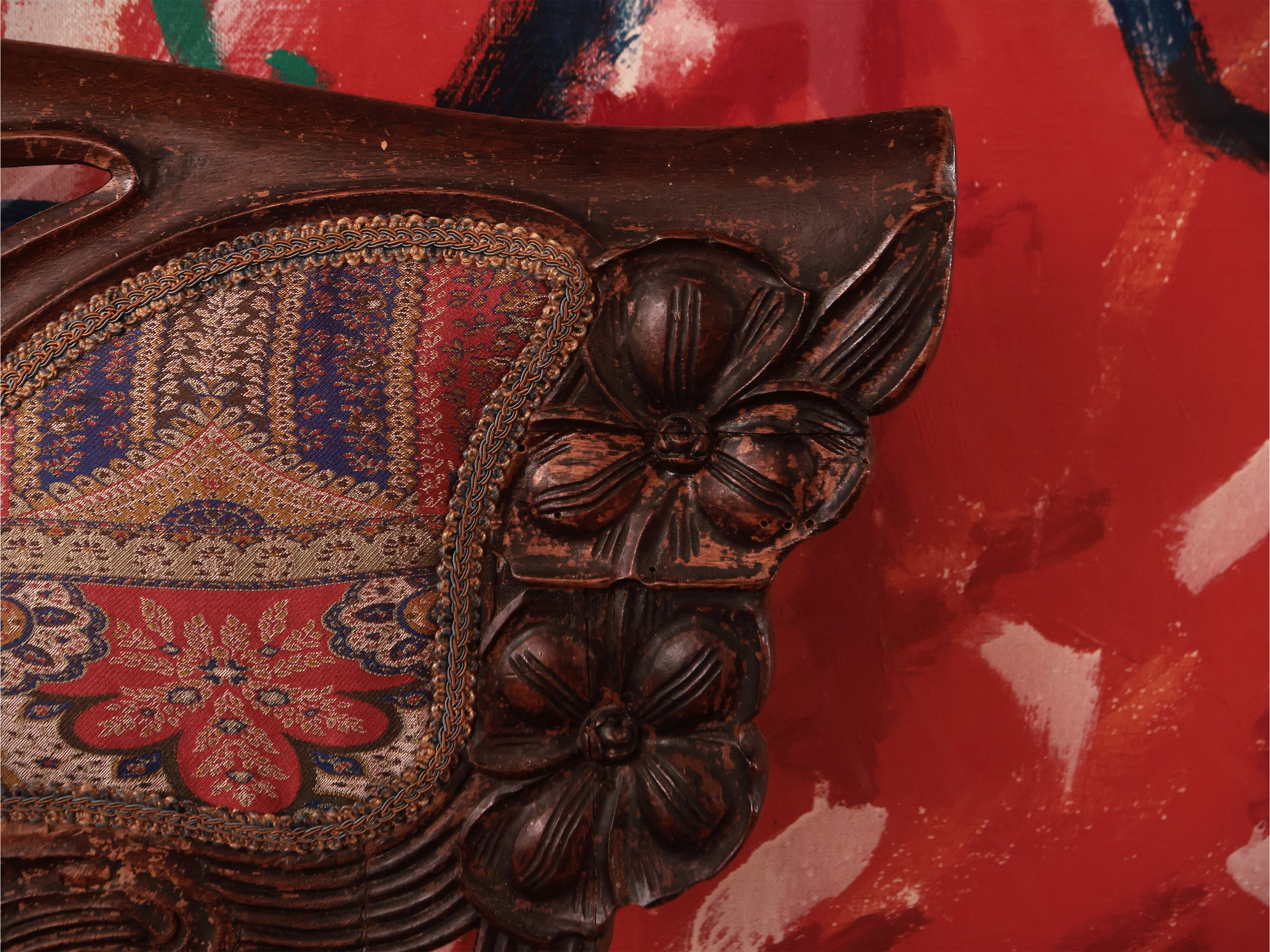 Coppia di poltrone di gusto Art Nouveau