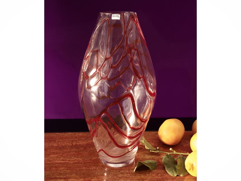 Grande Vaso in Vetro Soffiato