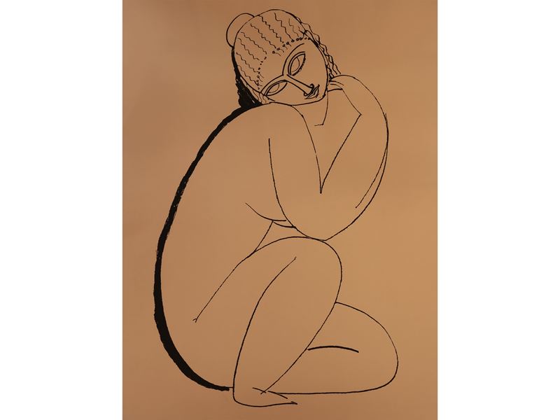 Nudo Accosciato 1910 di Amedeo Modigliani