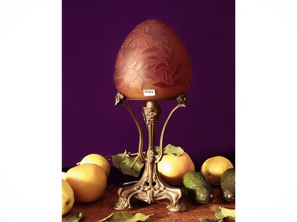 Double Cammeo glass lamp