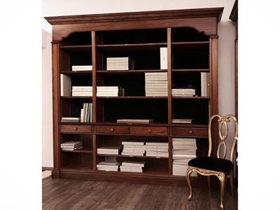 Grande Libreria a Giorno in Satinwood