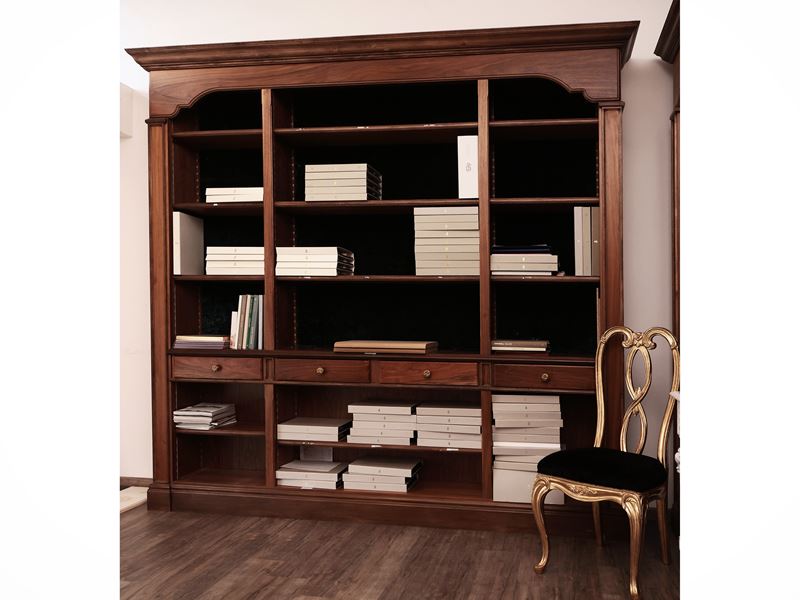 Grande Libreria a Giorno in Satinwood