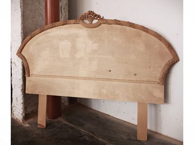 Testiera per Letto in Legno Grezzo