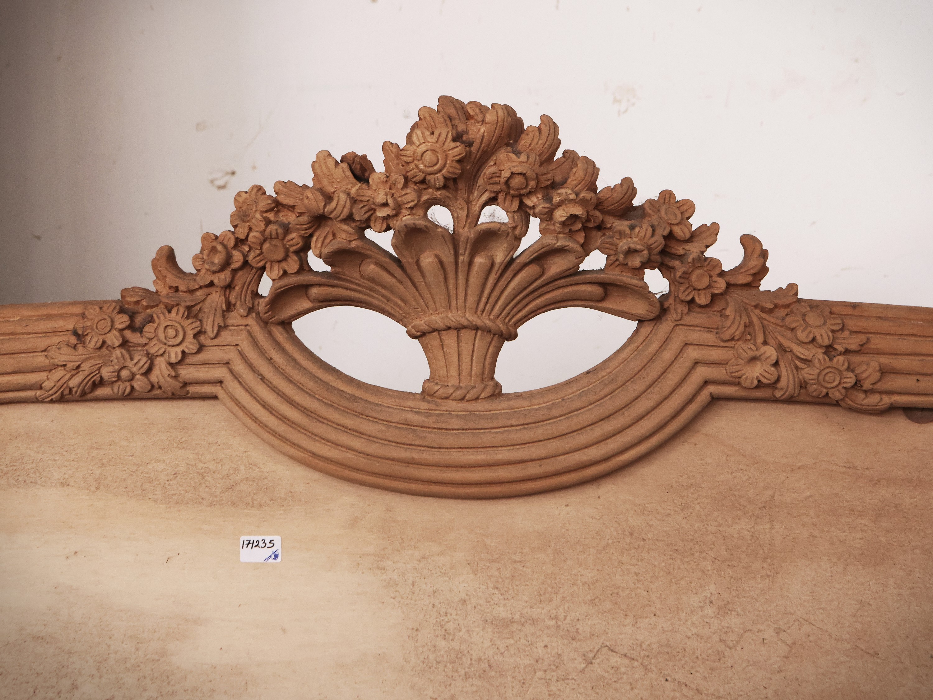 Testiera per Letto in Legno Grezzo