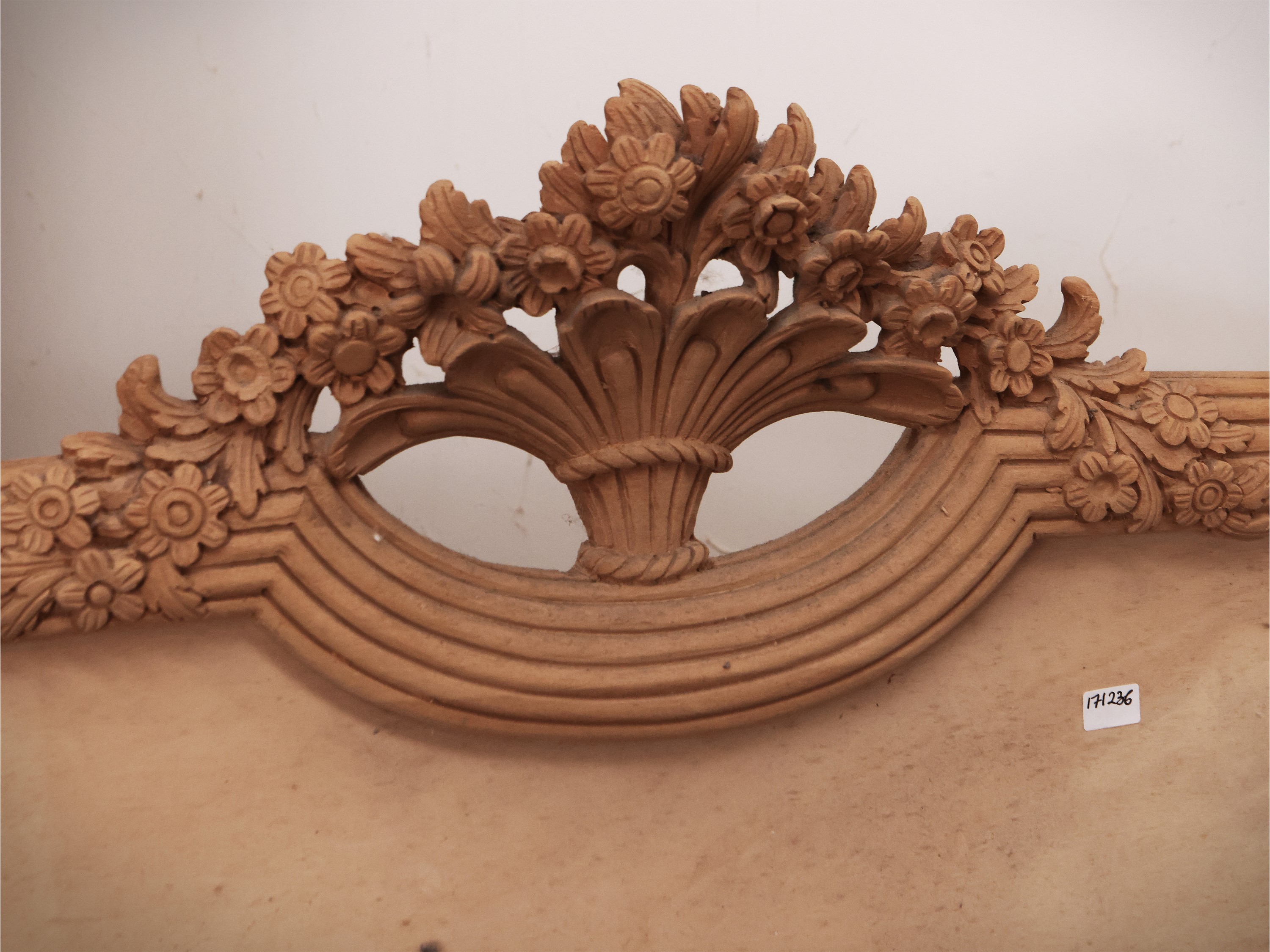Testiera per Letto in Legno Grezzo