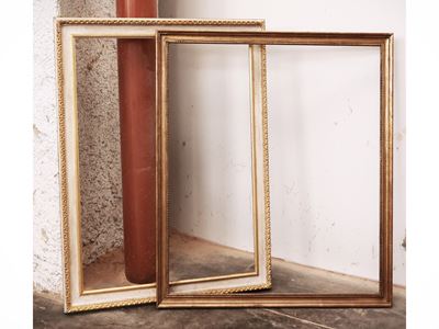 Due Cornici in Legno Intagliato