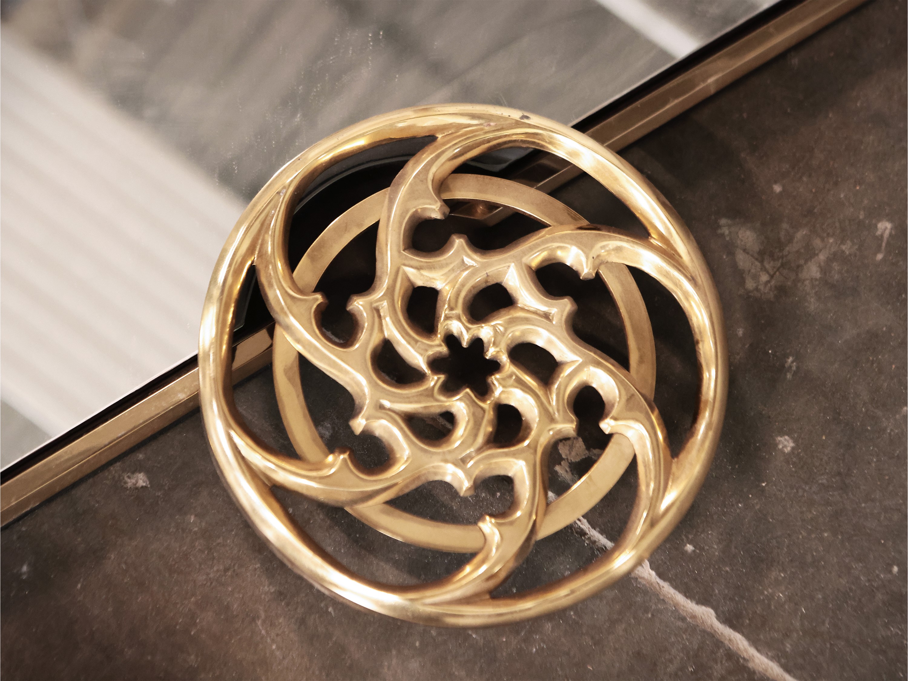 Specchiera con Cornice in Ottone