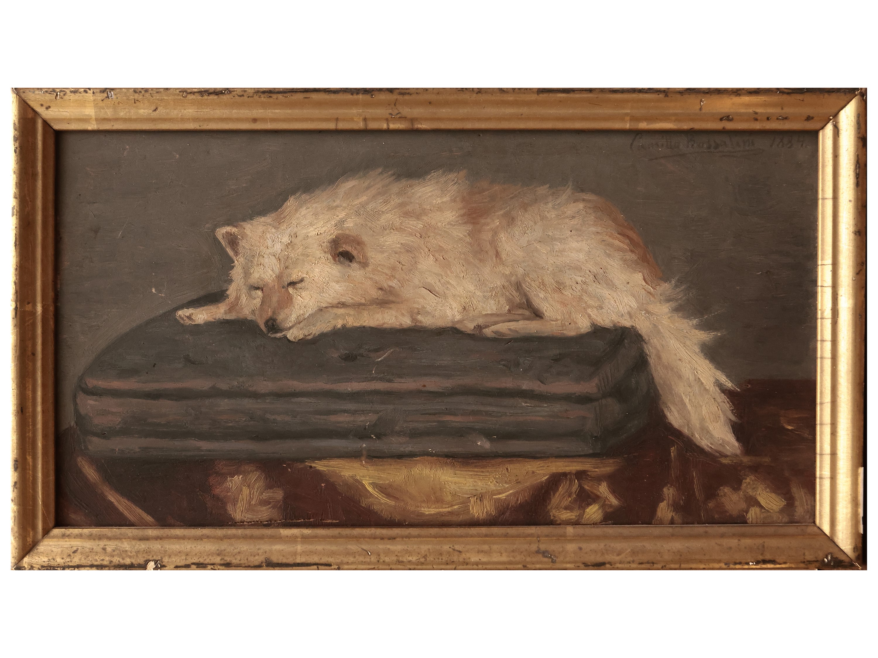 Scuola Toscana della Fine del XIX/inizio del XX Secolo - Casolare e Cagnolino