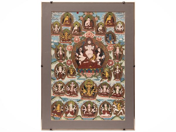 Thangka tibetano
