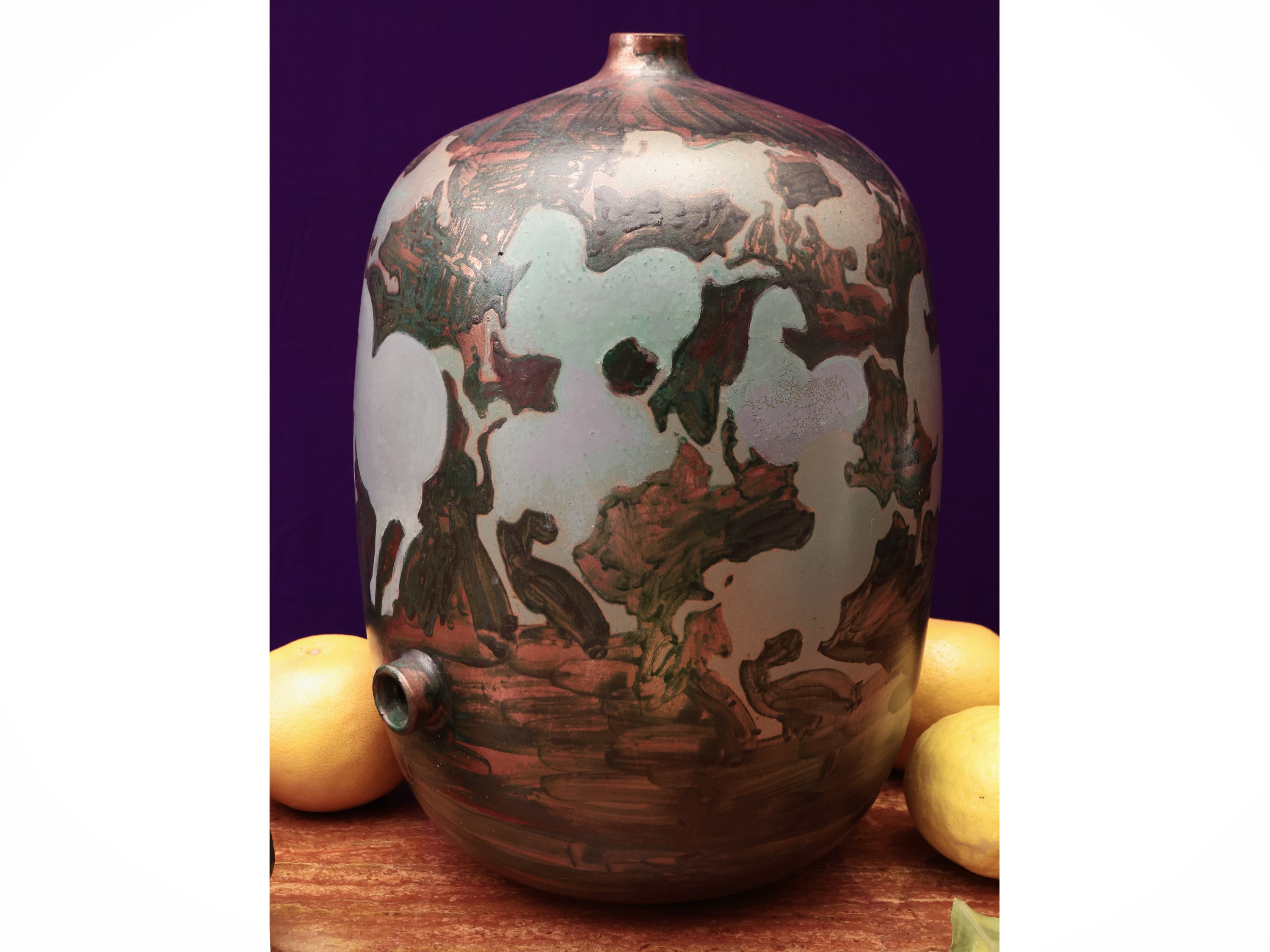 Grande vaso in ceramica a lustro 1995