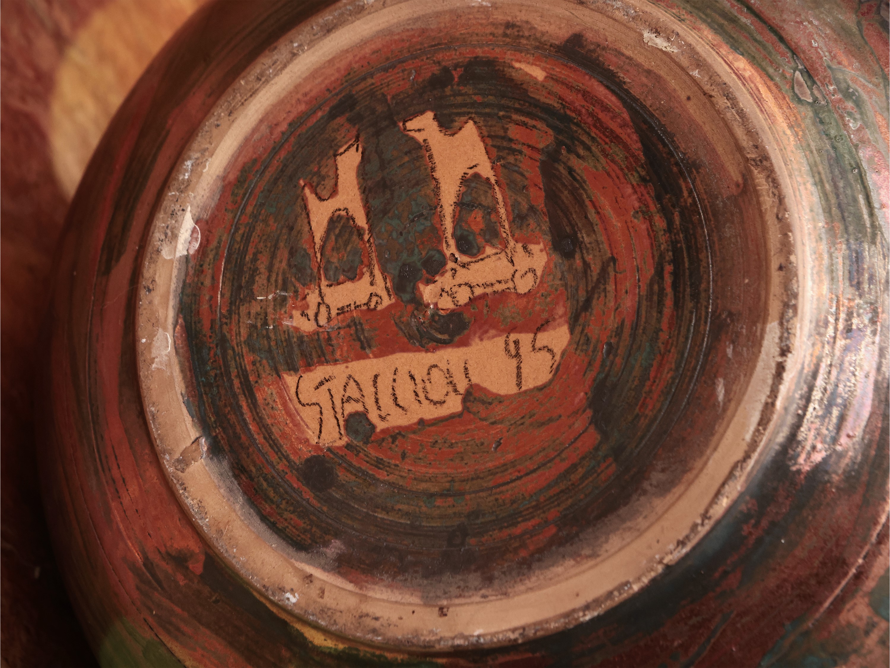 Grande vaso in ceramica a lustro 1995