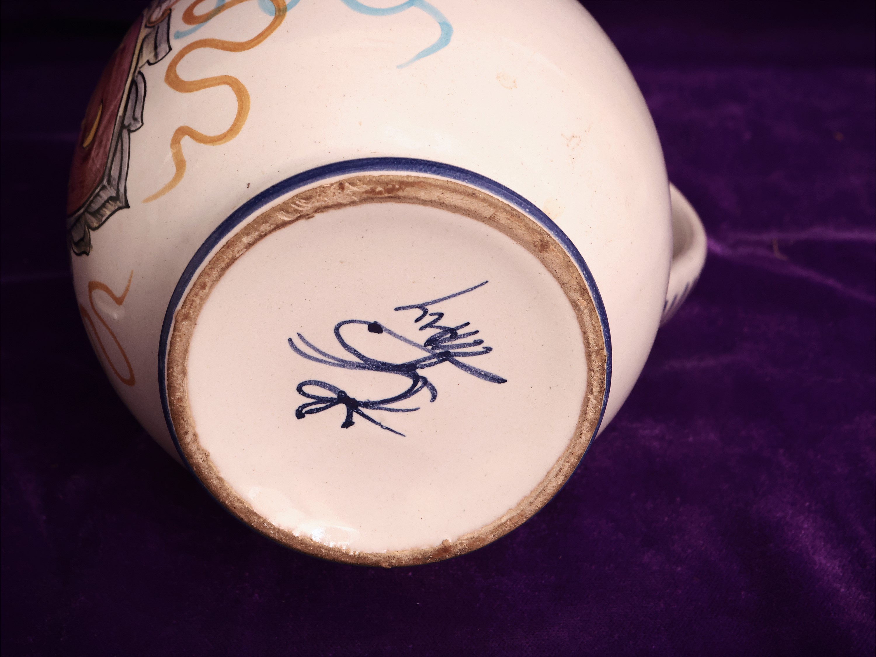 Coppia di Brocche in Ceramica Smaltata, Cantagalli