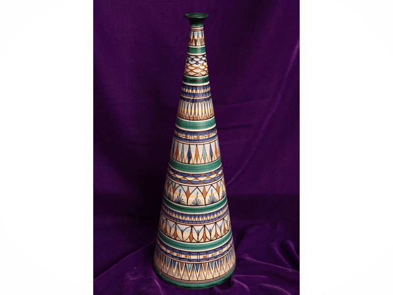 Vaso in Ceramica Policroma, Falcone Vietri
