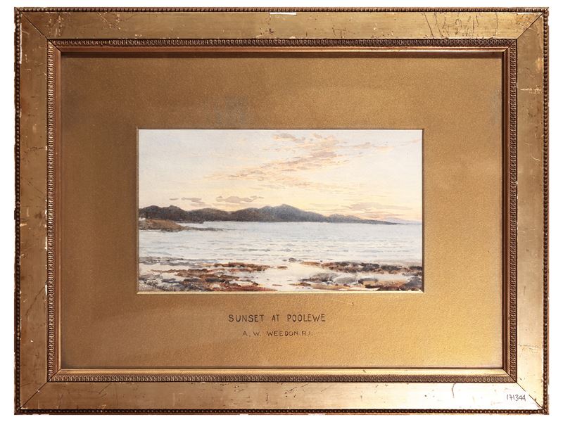 Augustus Walford Weedon - Sunset At Polewe