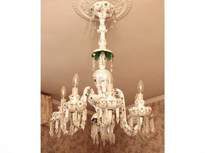 Lampadario in Vetro Doppio