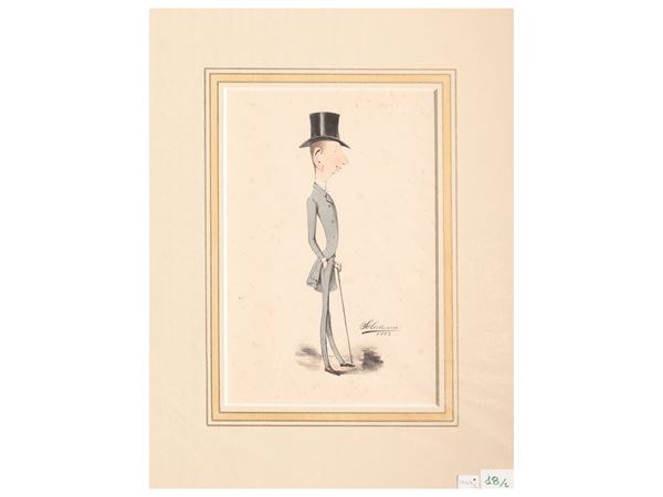 Caricature di personaggi napoletani