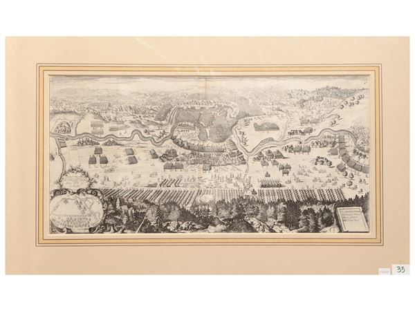 The battle of San Gottardo, year 1664, IV of August  - Auction Decorative Prints - Maison Bibelot - Casa d'Aste Firenze - Milano