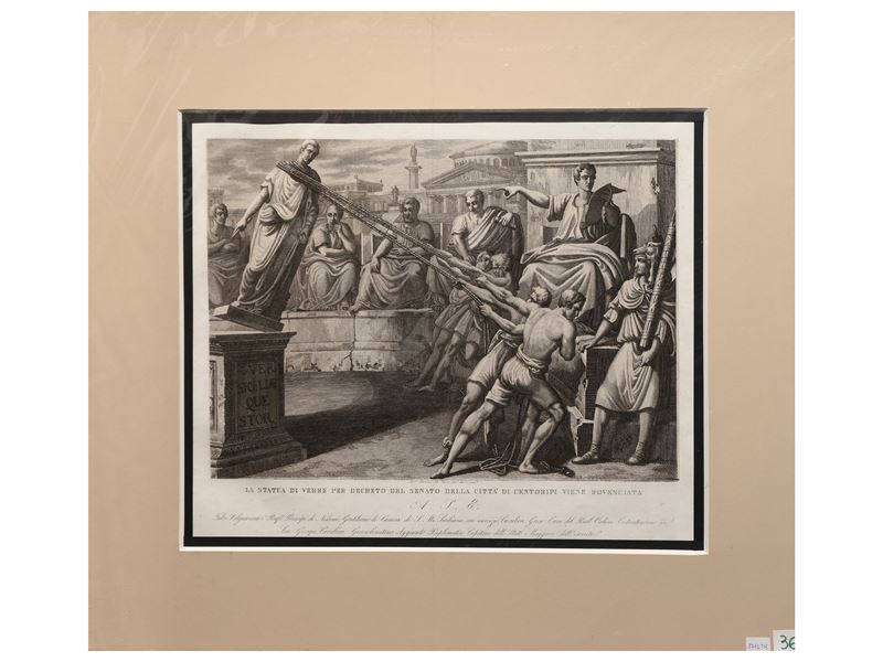 Tommaso De Vivo - La Statua di Verre per Decreto del Senato della Città di Centoripi Viene Rovesc...