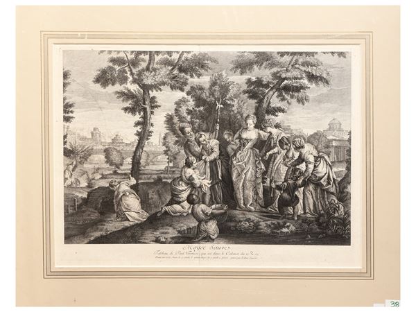 Edme Jeaurat : Moyse Sauvé (about 1742)  - Auction Decorative Prints - Maison Bibelot - Casa d'Aste Firenze - Milano