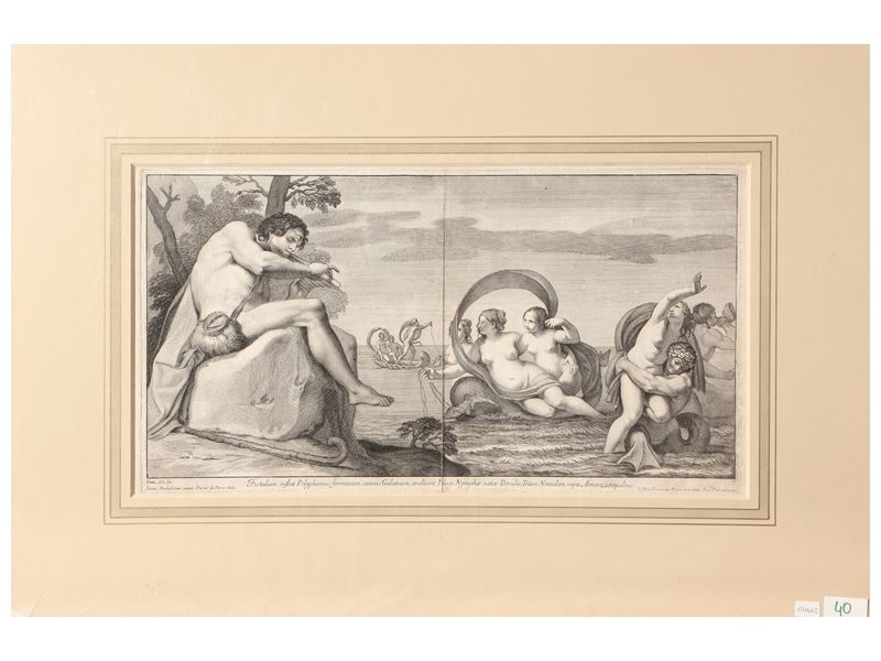 Fistulam inflat Polyphemus formosam canens Galateam 1704