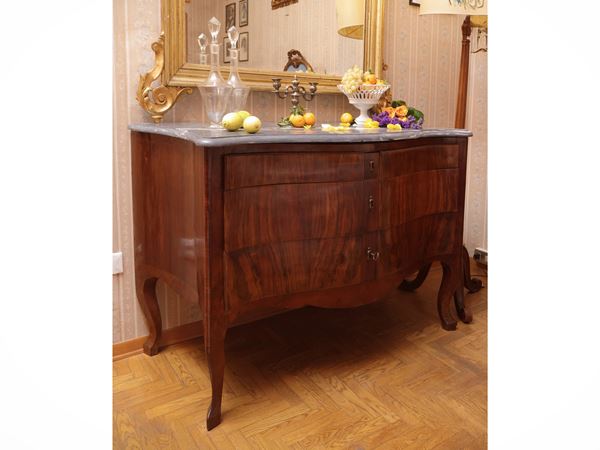 Balestra with a walnut feather veneer