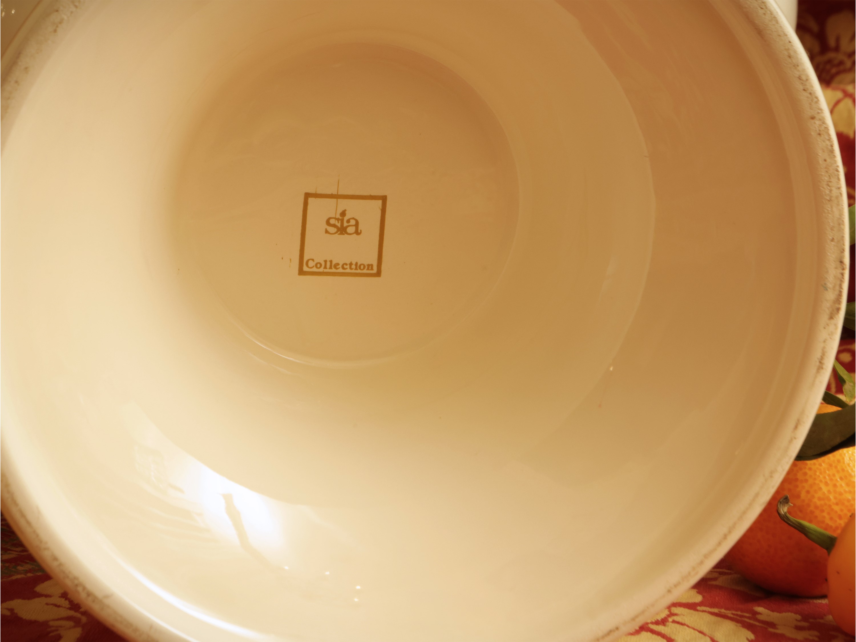 Grande vaso ad anfora in ceramica bianca, h 38 cm