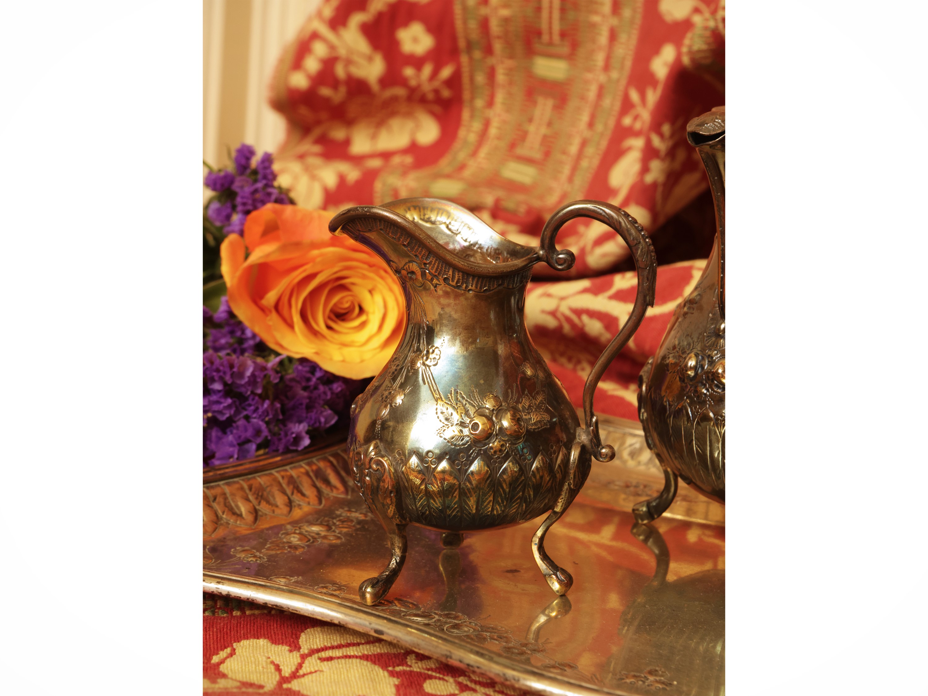 Solitaire in argento, argentiere Veyrat