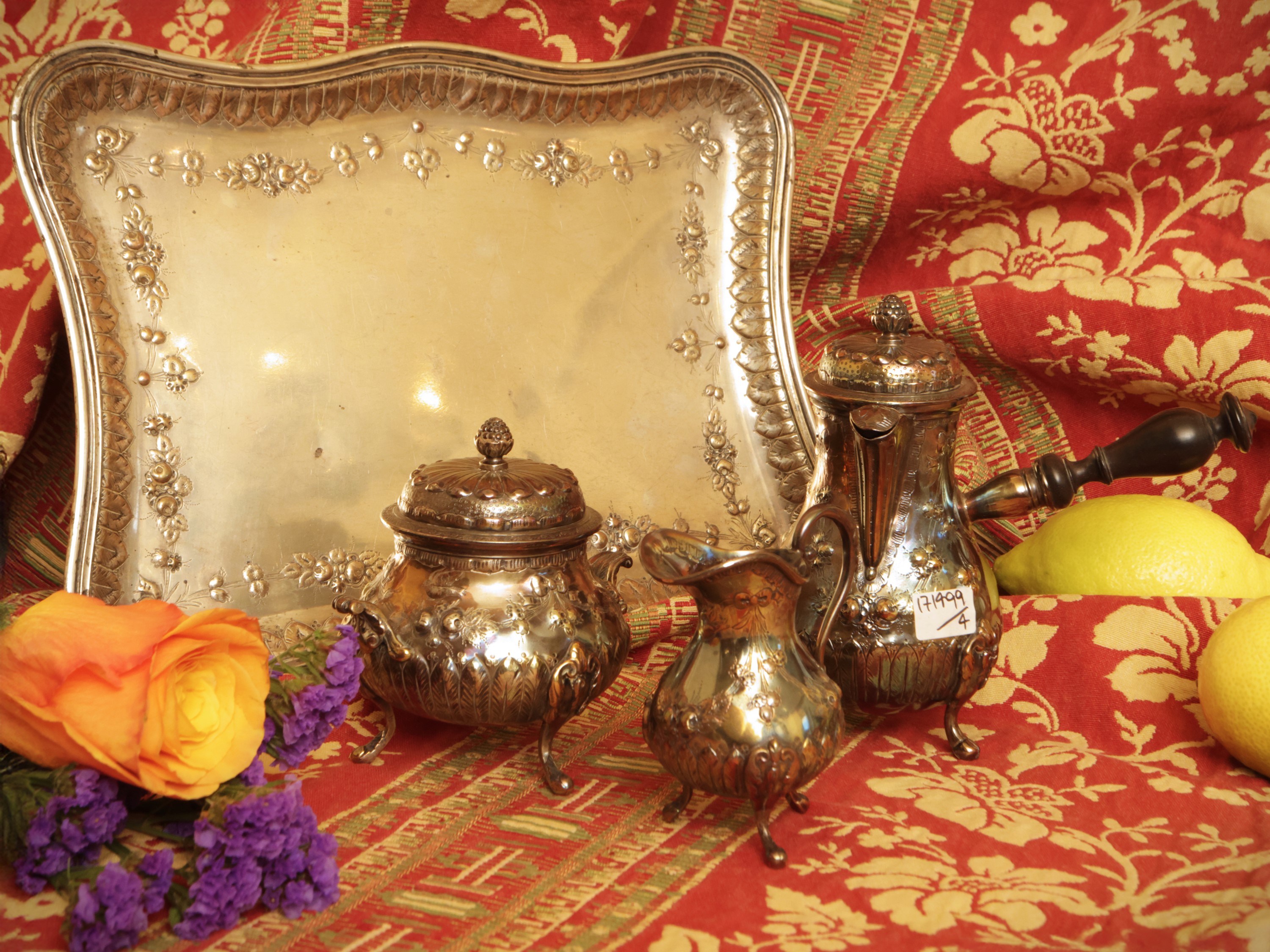 Solitaire in argento, argentiere Veyrat