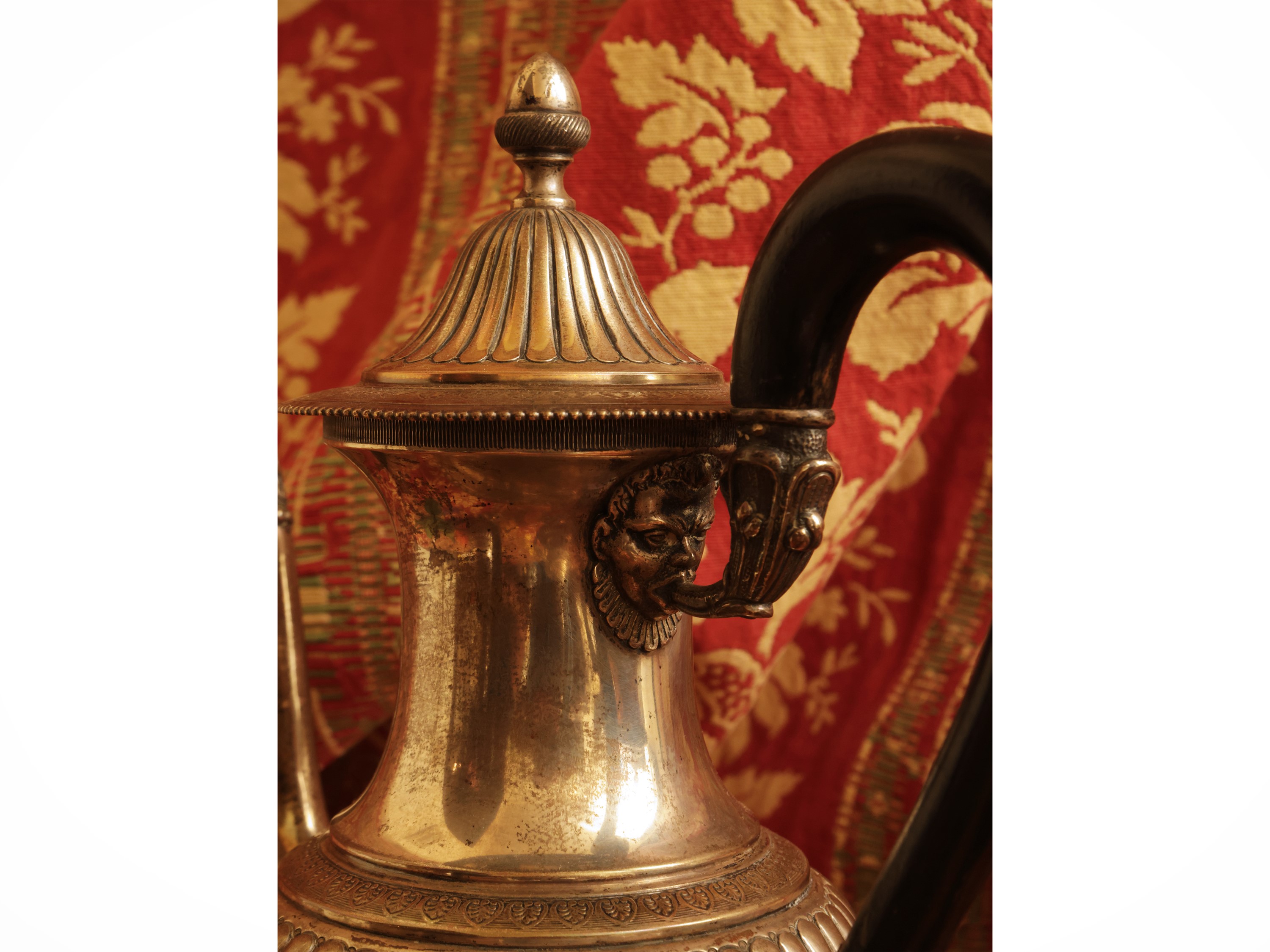 Servizio da tè e caffè in argento, Pampaloni Firenze